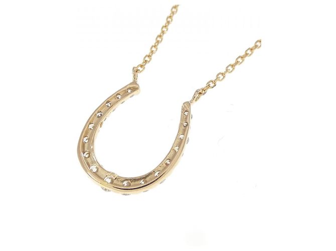 Autre Marque Collana Horseshoe Au750 Diamanti - vista 4