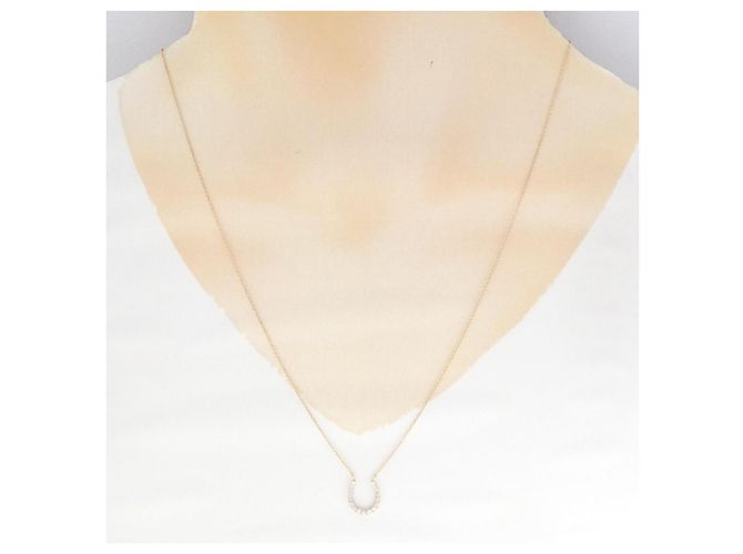 Autre Marque Collana Horseshoe Au750 Diamanti - vista 6
