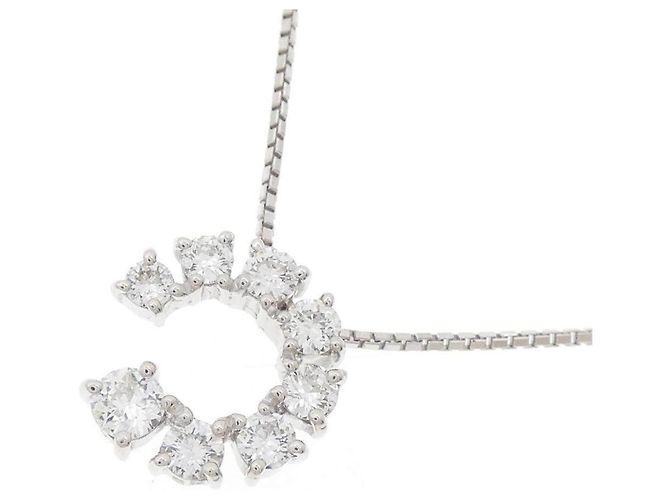 Autre Marque Collana in oro bianco Au750 e diamanti - vista 3