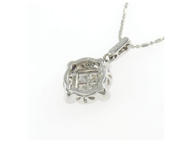 Autre Marque Collana Pt900 Pt850 Zaffiro Diamante - vista 4