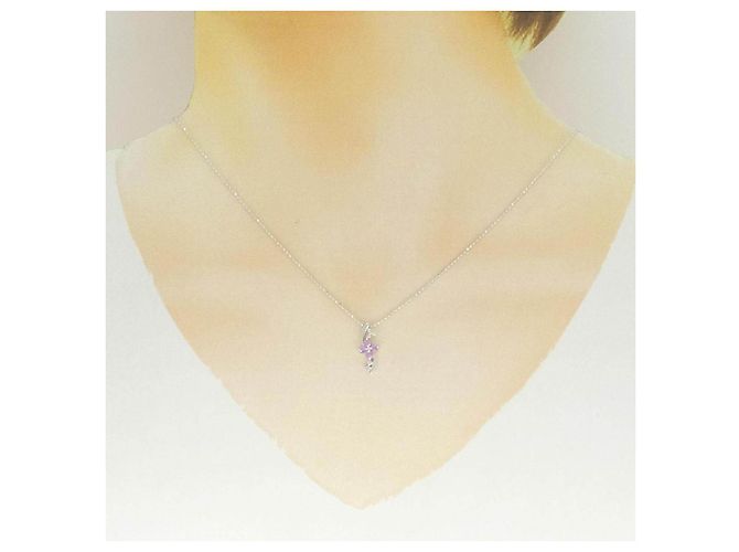 Autre Marque Collana in Zaffiro e Diamanti Au750 - vista 6