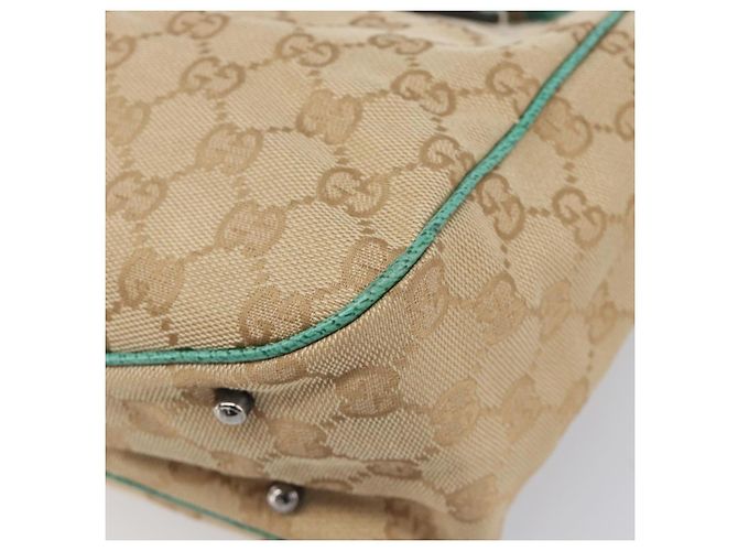 GUCCI GG Canvas Tote Bag Beige Silver 113019 - vista 14