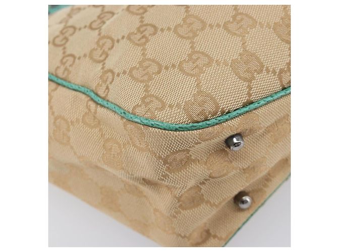 GUCCI GG Canvas Tote Bag Beige Silver 113019 - vista 15
