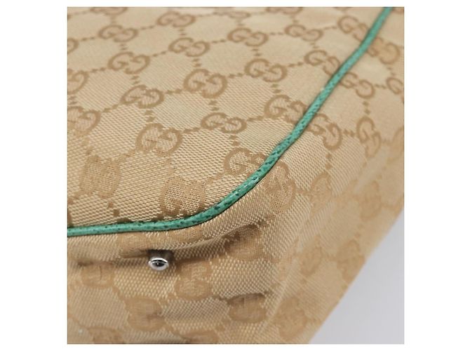 GUCCI GG Canvas Tote Bag Beige Silver 113019 - vista 16