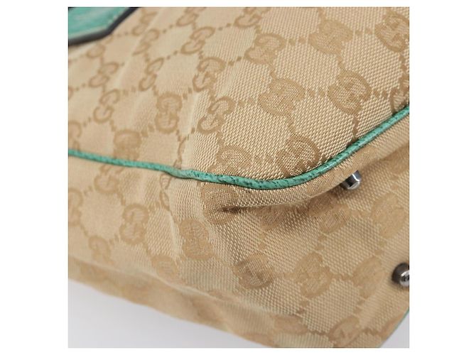 GUCCI GG Canvas Tote Bag Beige Silver 113019 - vista 9