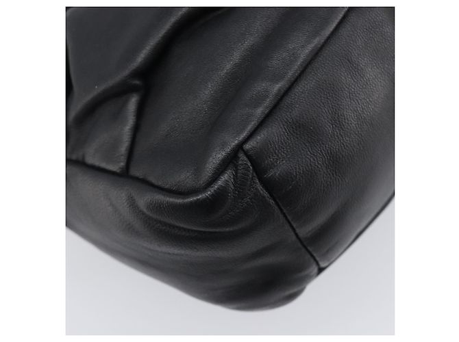 Miu Miu Shoulder Bag Leather Black Gold Tone - vista 15