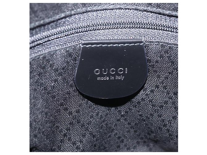 GUCCI Bamboo Hand Bag Nylon Black Silver 000 0538 - vista 16