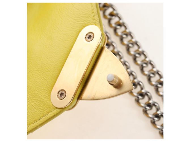 LOUIS VUITTON Monogram Chain Pochette Mask PM Bag Yellow M50127 LV - vista 18