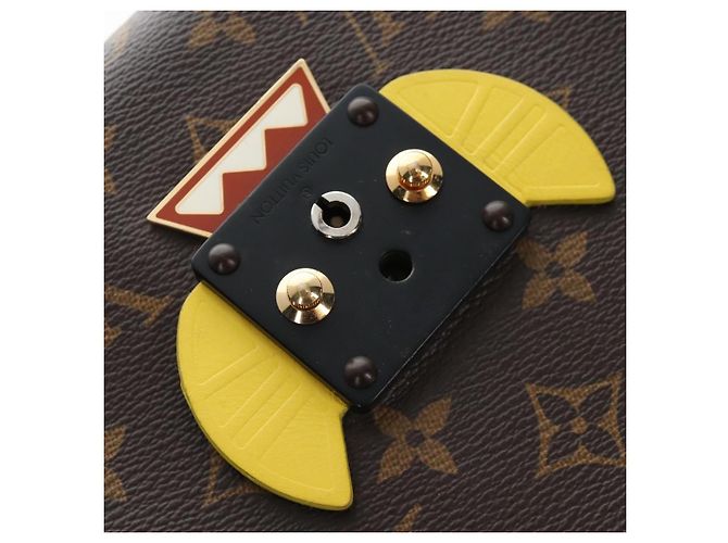LOUIS VUITTON Monogram Chain Pochette Mask PM Bag Yellow M50127 LV - vista 19