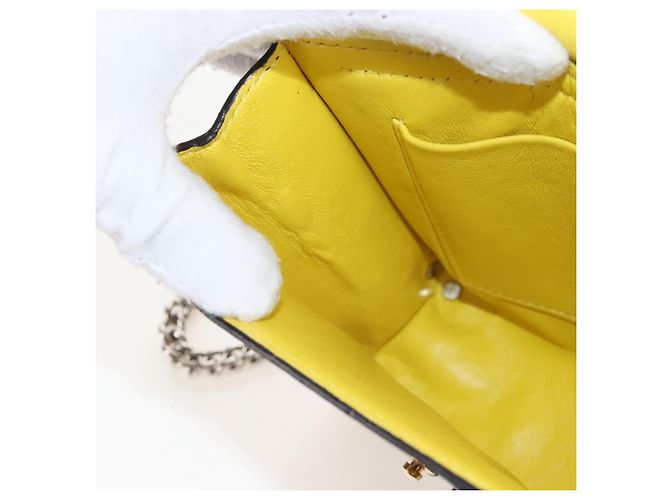 LOUIS VUITTON Monogram Chain Pochette Mask PM Bag Yellow M50127 LV - vista 23