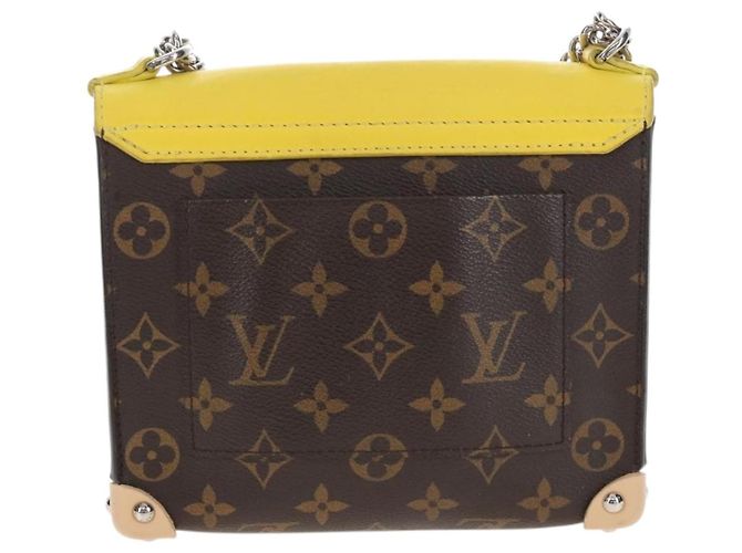 LOUIS VUITTON Monogram Chain Pochette Mask PM Bag Yellow M50127 LV - vista 3