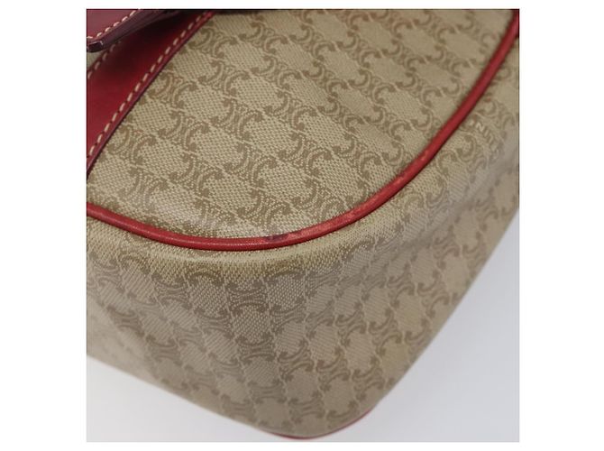 Céline CELINE Macadam Canvas Shoulder Bag PVC Beige Gold - vista 16