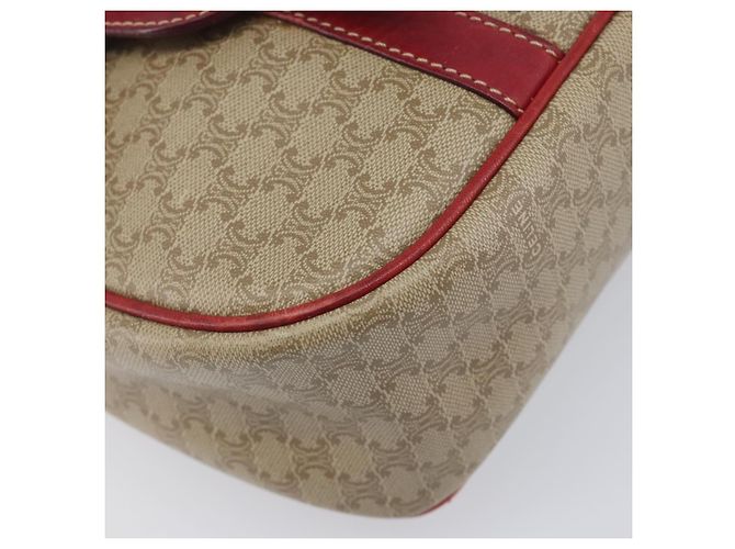 Céline CELINE Macadam Canvas Shoulder Bag PVC Beige Gold - vista 17