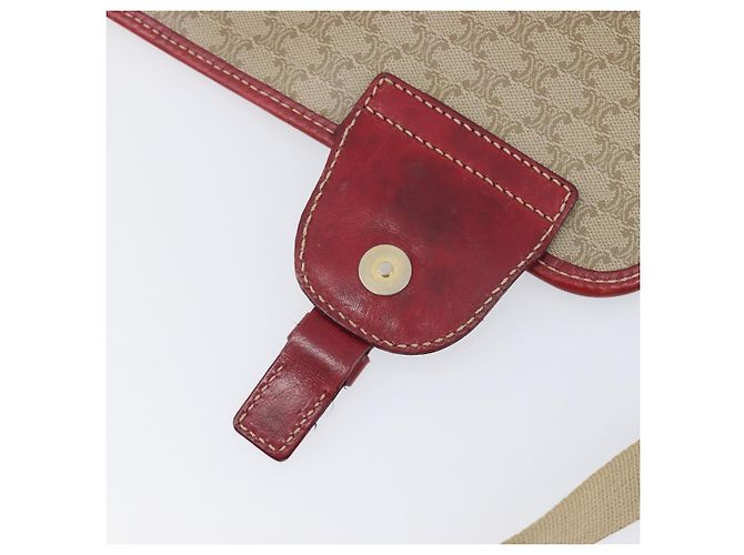 Céline CELINE Macadam Canvas Shoulder Bag PVC Beige Gold - vista 22