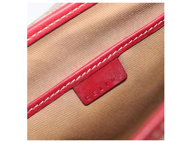 Céline CELINE Macadam Canvas Shoulder Bag PVC Beige Gold - vista 23