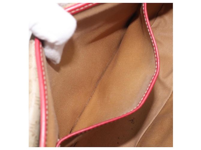 Céline CELINE Macadam Canvas Shoulder Bag PVC Beige Gold - vista 26