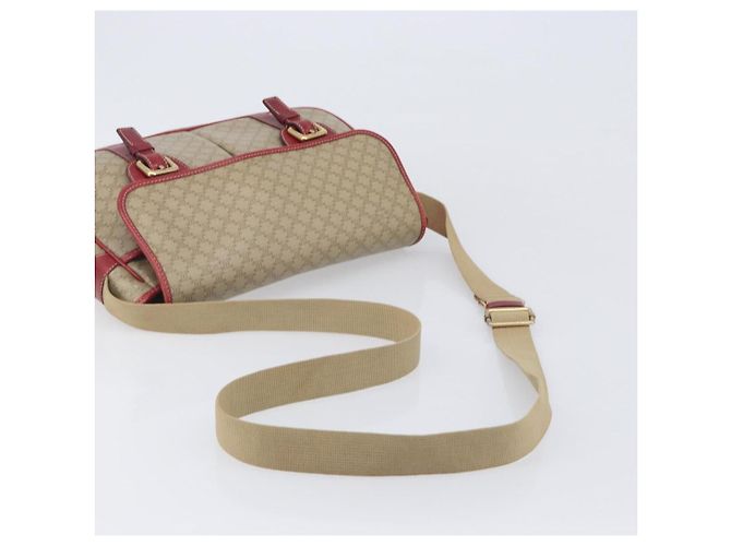 Céline CELINE Macadam Canvas Shoulder Bag PVC Beige Gold - vista 7