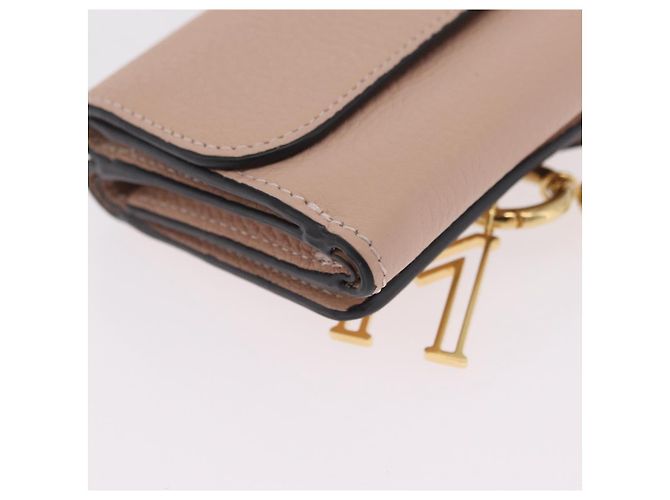 Chloé Cartera Chloe Alphabet Trifold Piel Rosa Oro - vista 15