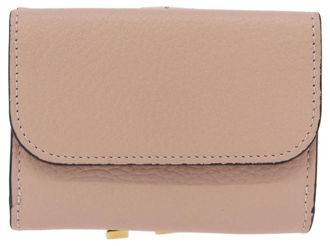 Chloé Cartera Chloe Alphabet Trifold Piel Rosa Oro - vista 2