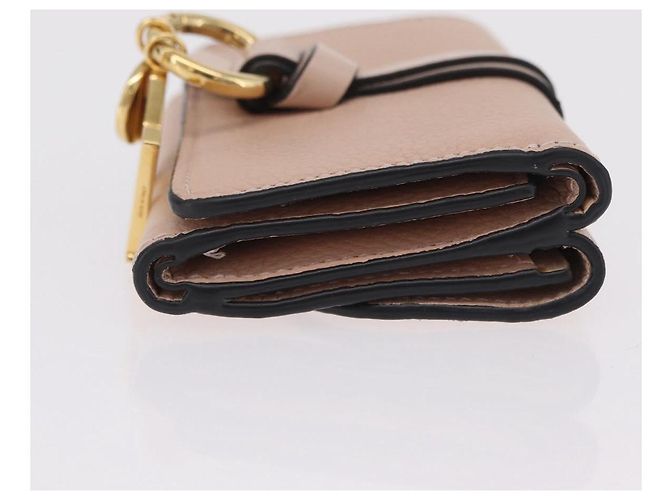 Chloé Cartera Chloe Alphabet Trifold Piel Rosa Oro - vista 3