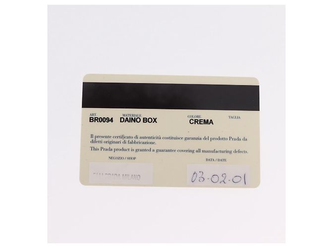 PRADA Shoulder Bag Leather Ivory Gold - vista 12