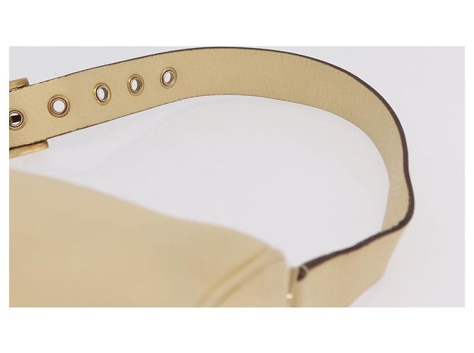 PRADA Shoulder Bag Leather Ivory Gold - vista 14
