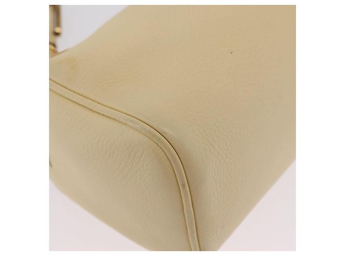 PRADA Shoulder Bag Leather Ivory Gold - vista 17