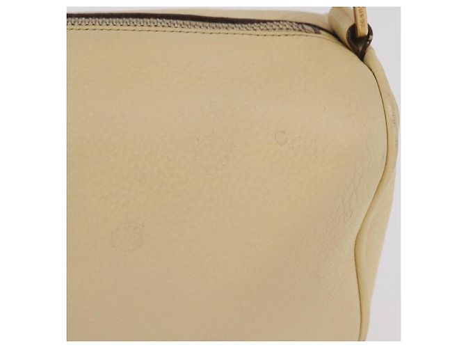 PRADA Shoulder Bag Leather Ivory Gold - vista 2