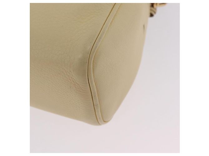 PRADA Shoulder Bag Leather Ivory Gold - vista 20