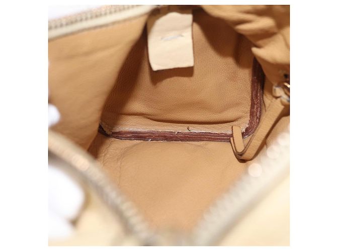 PRADA Shoulder Bag Leather Ivory Gold - vista 28