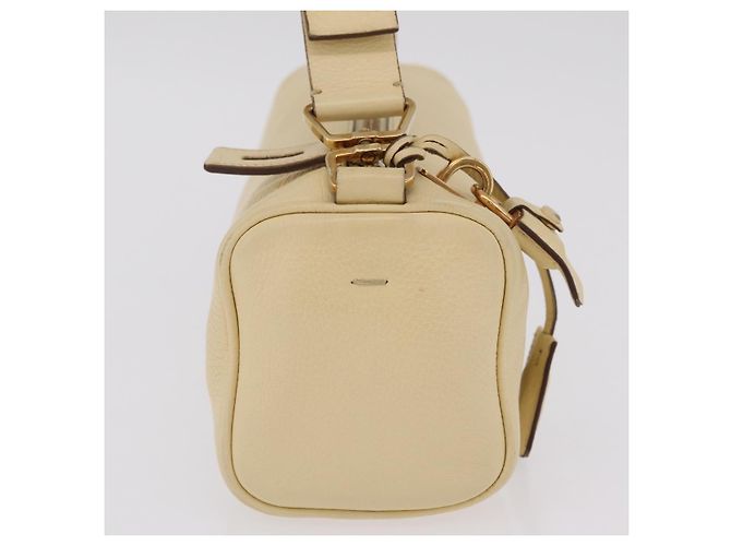 PRADA Shoulder Bag Leather Ivory Gold - vista 5