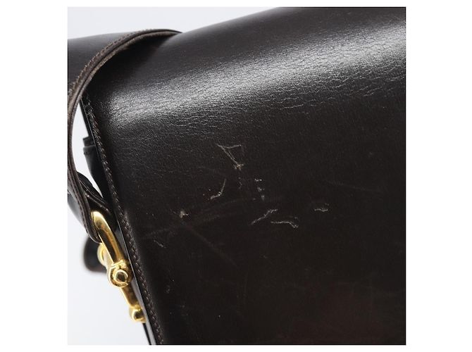 Céline CELINE Shoulder Bag Leather Dark Brown Gold - vista 10