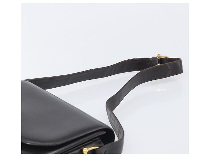 Céline CELINE Shoulder Bag Leather Dark Brown Gold - vista 14