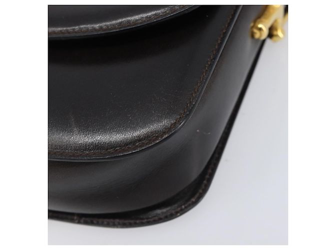 Céline CELINE Shoulder Bag Leather Dark Brown Gold - vista 15
