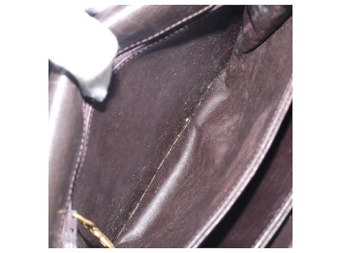Céline CELINE Shoulder Bag Leather Dark Brown Gold - vista 26