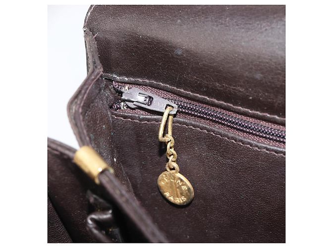 Céline CELINE Shoulder Bag Leather Dark Brown Gold - vista 27