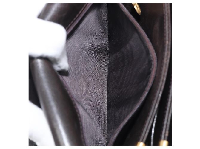Céline CELINE Shoulder Bag Leather Dark Brown Gold - vista 28