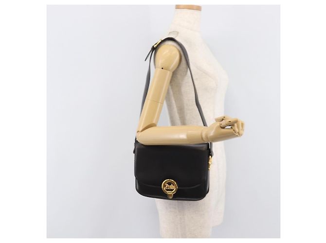 Céline CELINE Shoulder Bag Leather Dark Brown Gold - vista 30