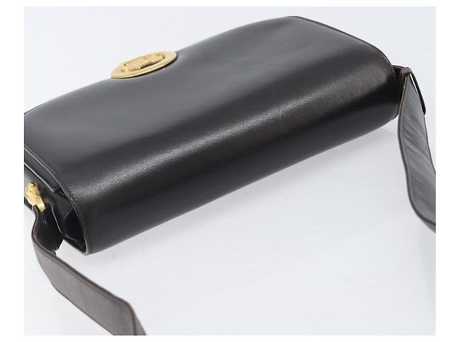 Céline CELINE Shoulder Bag Leather Dark Brown Gold - vista 6
