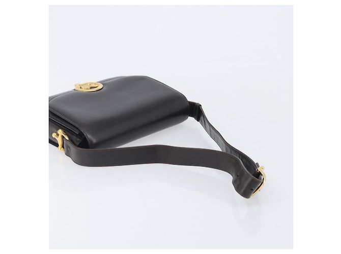 Céline CELINE Shoulder Bag Leather Dark Brown Gold - vista 7