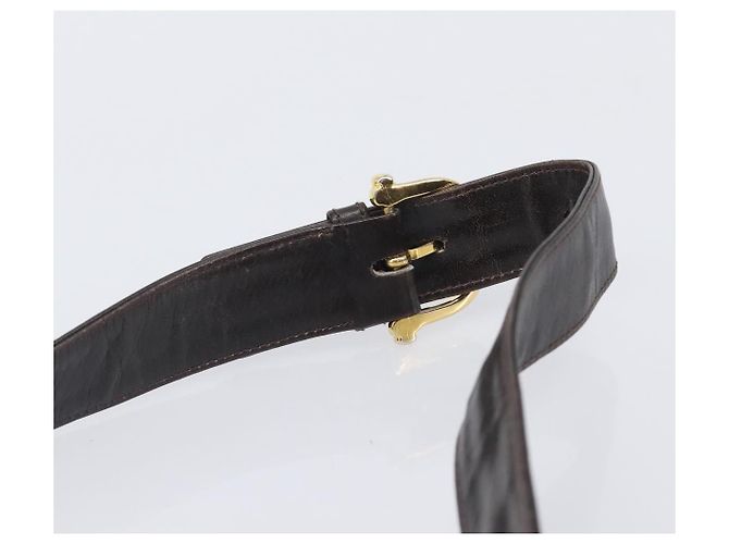 Céline CELINE Shoulder Bag Leather Dark Brown Gold - vista 8