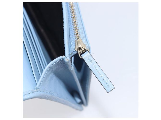 GUCCI Micro GG Canvas Guccissima Shoulder Wallet Leather Blue 466507 - vista 25