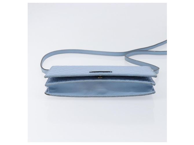 GUCCI Micro GG Canvas Guccissima Shoulder Wallet Leather Blue 466507 - vista 5