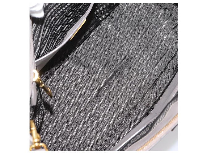 PRADA Hand Bag Saffiano leather 2way Gray Gold - vista 11