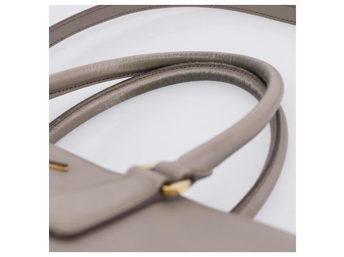 PRADA Hand Bag Saffiano leather 2way Gray Gold - vista 15