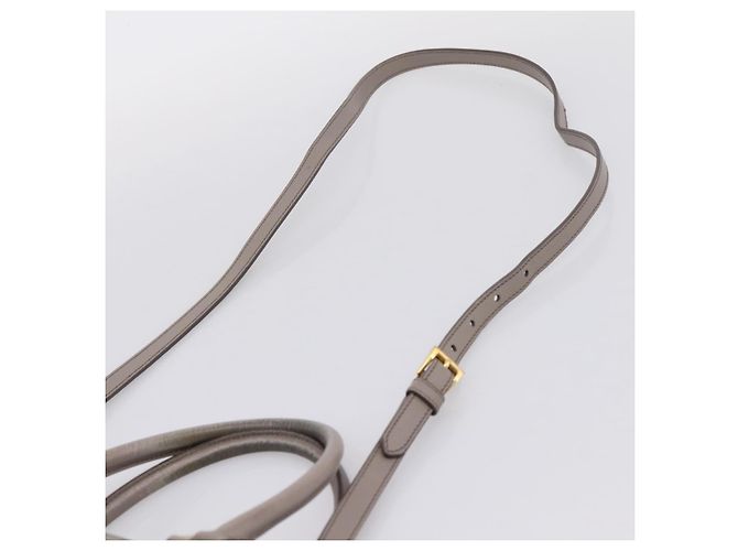 PRADA Hand Bag Saffiano leather 2way Gray Gold - vista 16