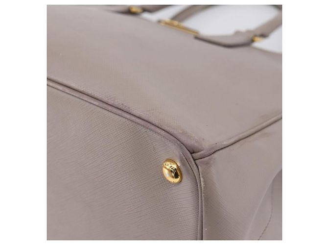 PRADA Hand Bag Saffiano leather 2way Gray Gold - vista 18