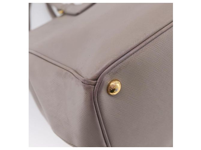 PRADA Hand Bag Saffiano leather 2way Gray Gold - vista 19