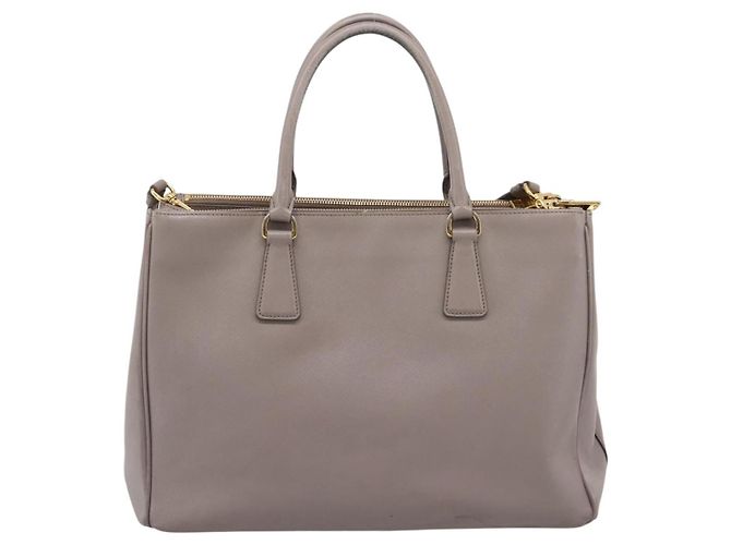 PRADA Hand Bag Saffiano leather 2way Gray Gold - vista 2
