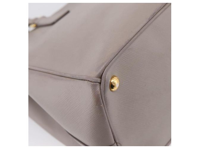 PRADA Hand Bag Saffiano leather 2way Gray Gold - vista 21
